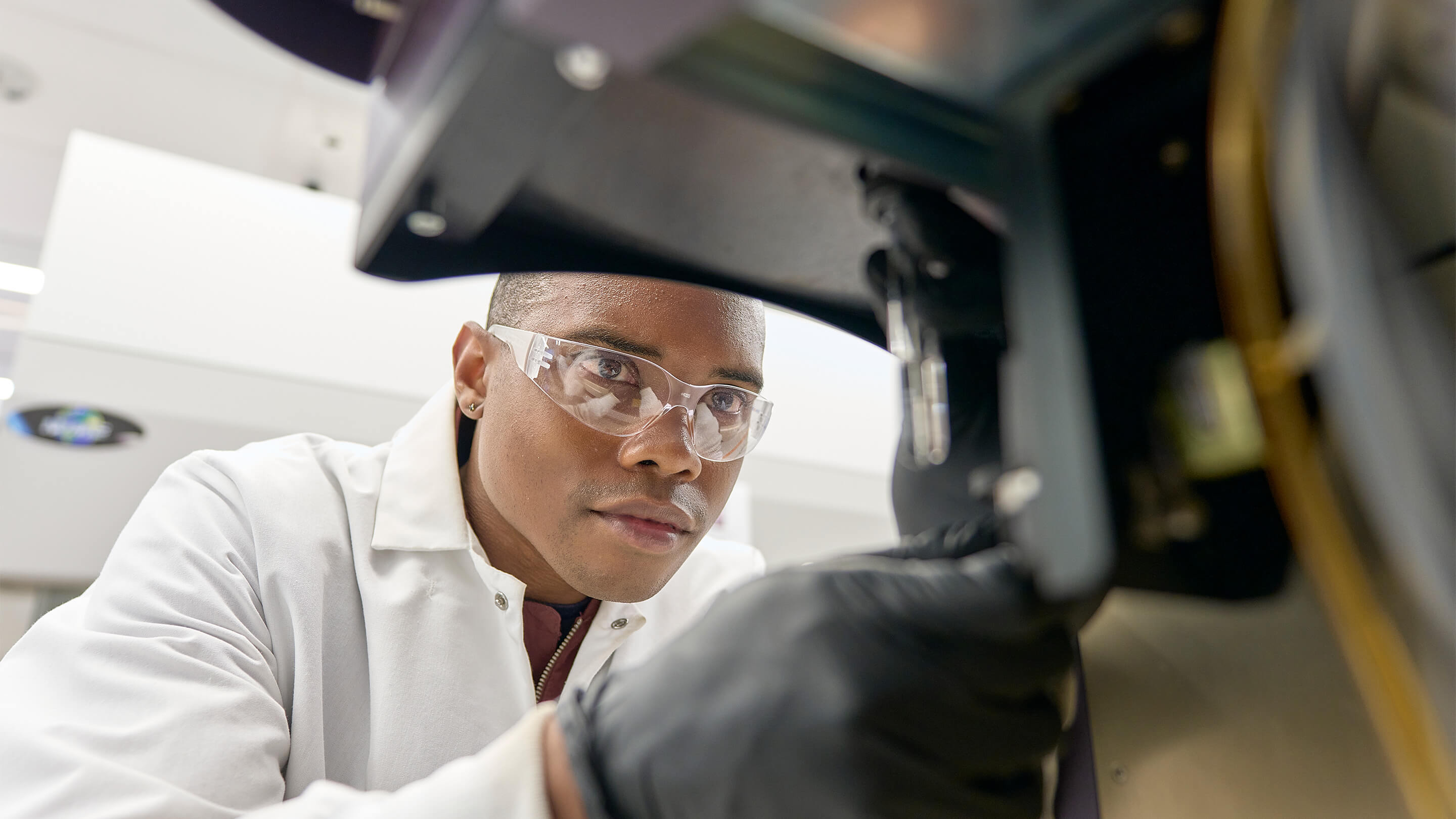 Man working in a lab